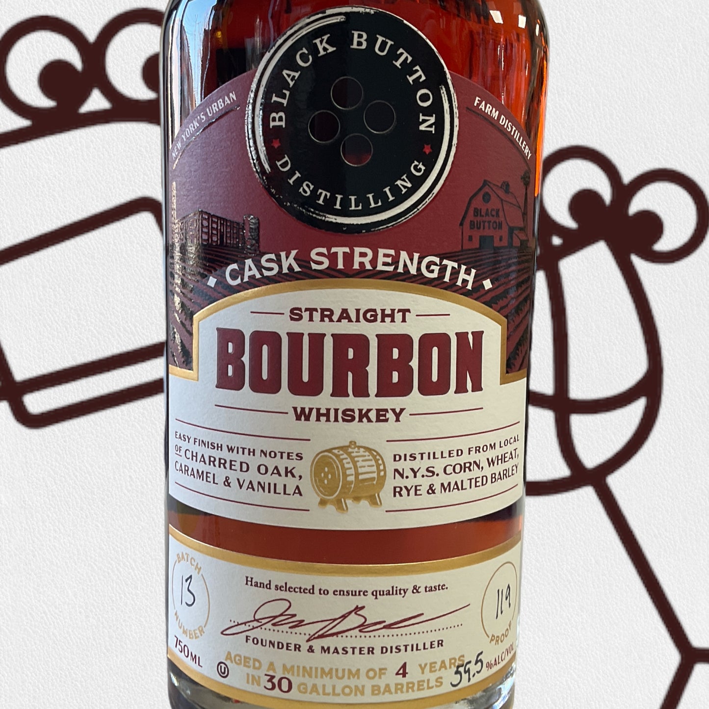 Black Button Cask Strength Bourbon 750ml - Williston Park Wines & Spirits
