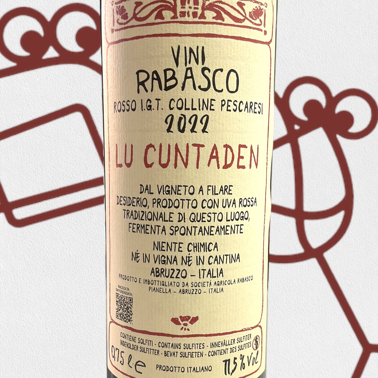 Vini Rabasco 'Lu Cuntaden' Montepulciano 2022 Abruzzo, Italy - Williston Park Wines & Spirits
