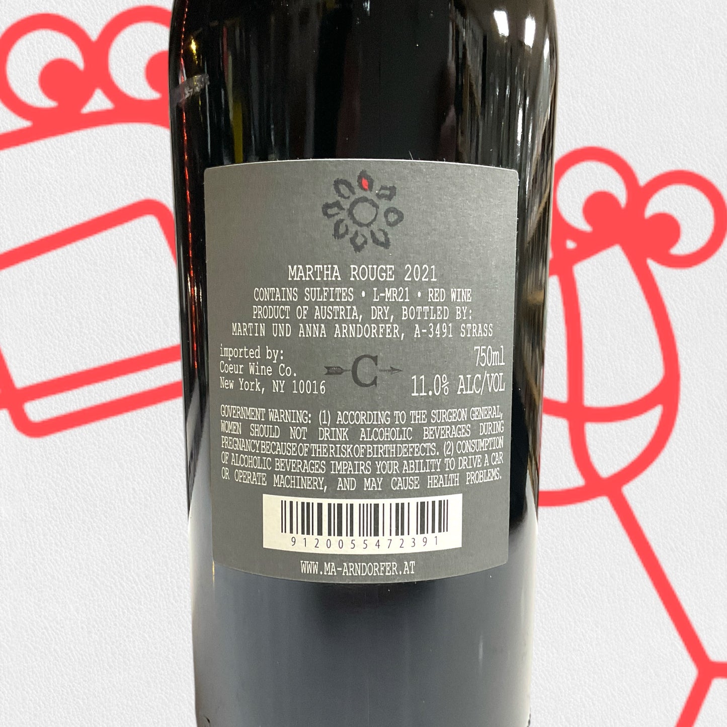 Weingut Martin & Anna Arndorfer 'Martha Rouge' 2021 Kamptal, Austria - Williston Park Wines & Spirits
