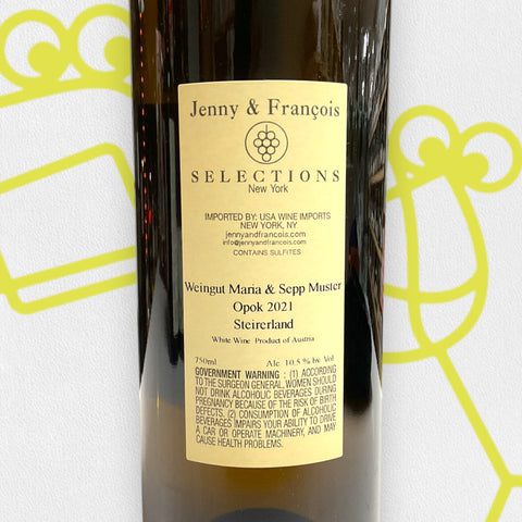 Maria & Sepp Muster 'Opok' 2021 Styria, Austria - Williston Park Wines & Spirits