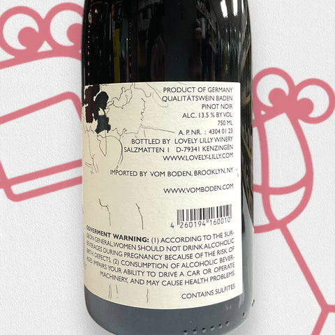 Shelter Winery 'Lovely Lilly' Pinot Noir 2021 Baden, Germany - Williston Park Wines & Spirits