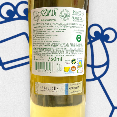 Cellers de Can Suriol 'Azimut' White 2022 Penedes, Spain - Williston Park Wines & Spirits