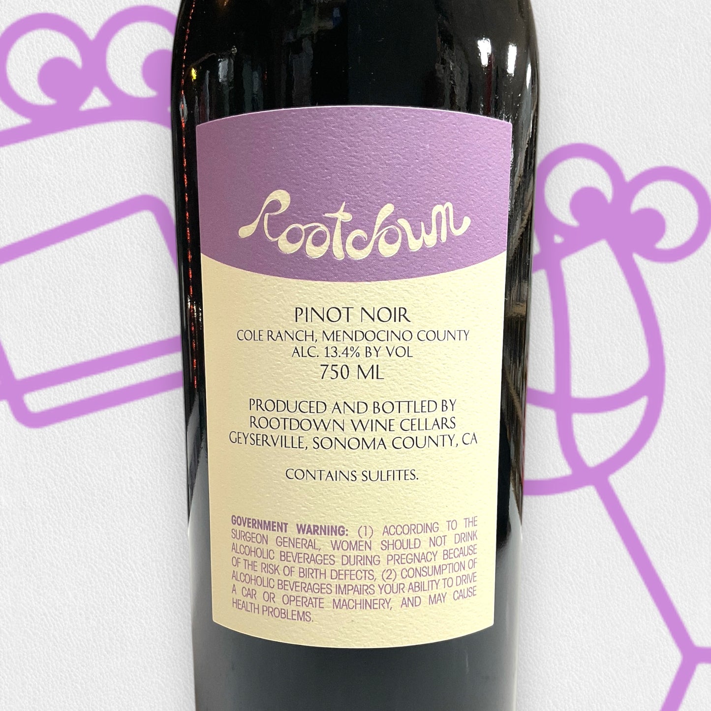 Rootdown 'Cole Ranch' Pinot Noir 2022 Mendocino, California