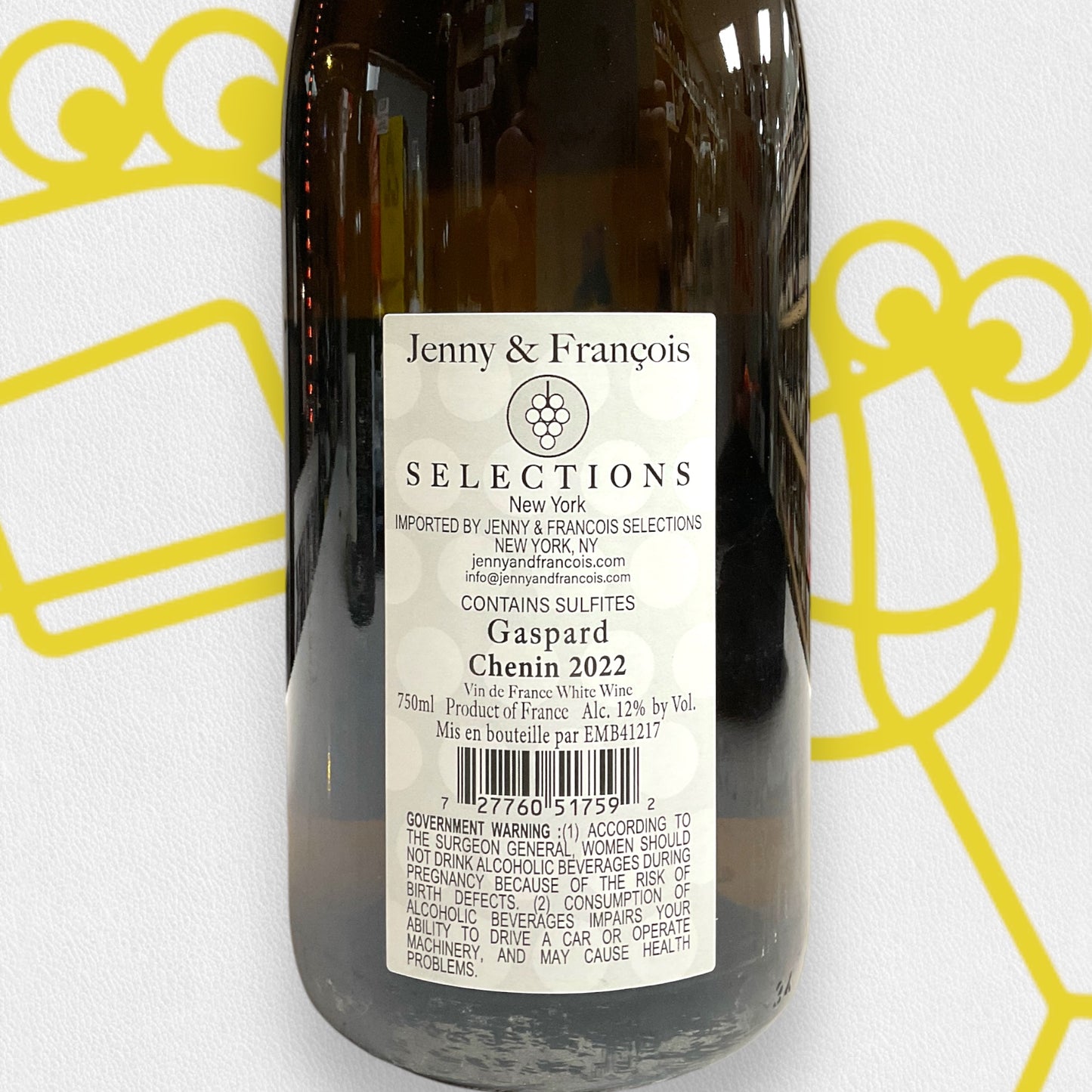 Gaspard Chenin Blanc 2022 Loire Valley, France