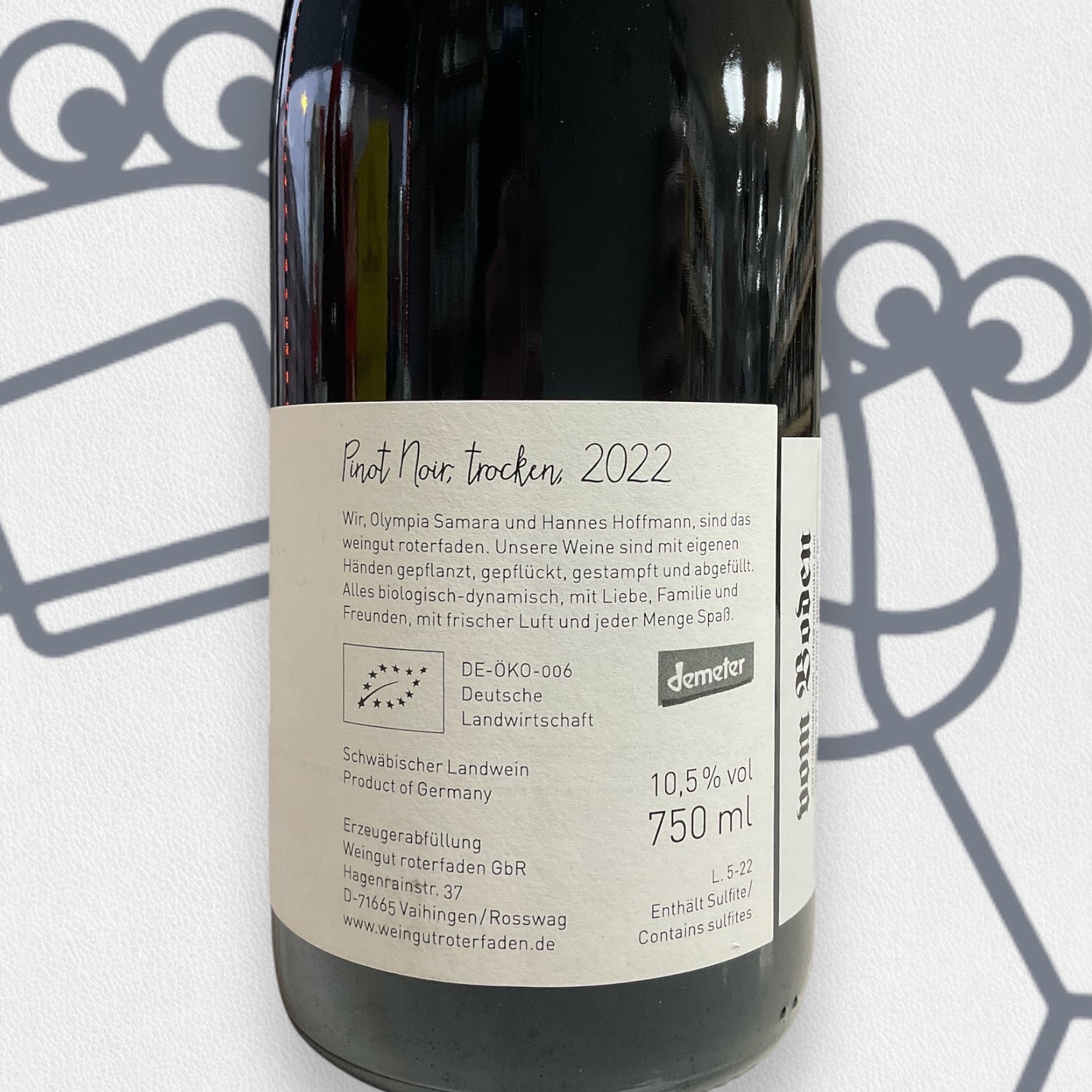 Roterfaden Pinot Noir 2022 Wuttermberg, Germany - Williston Park Wines & Spirits