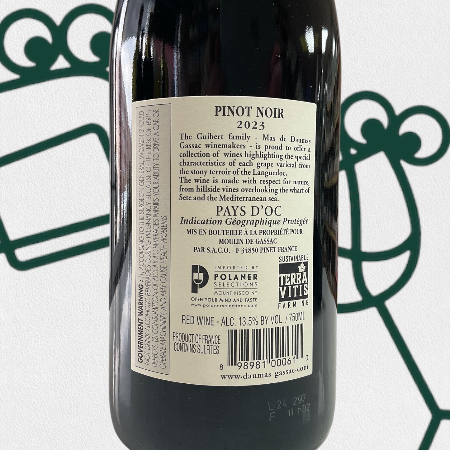 Moulin de Gassac Pinot Noir 2023 Languedoc Roussillon, France - Williston Park Wines & Spirits