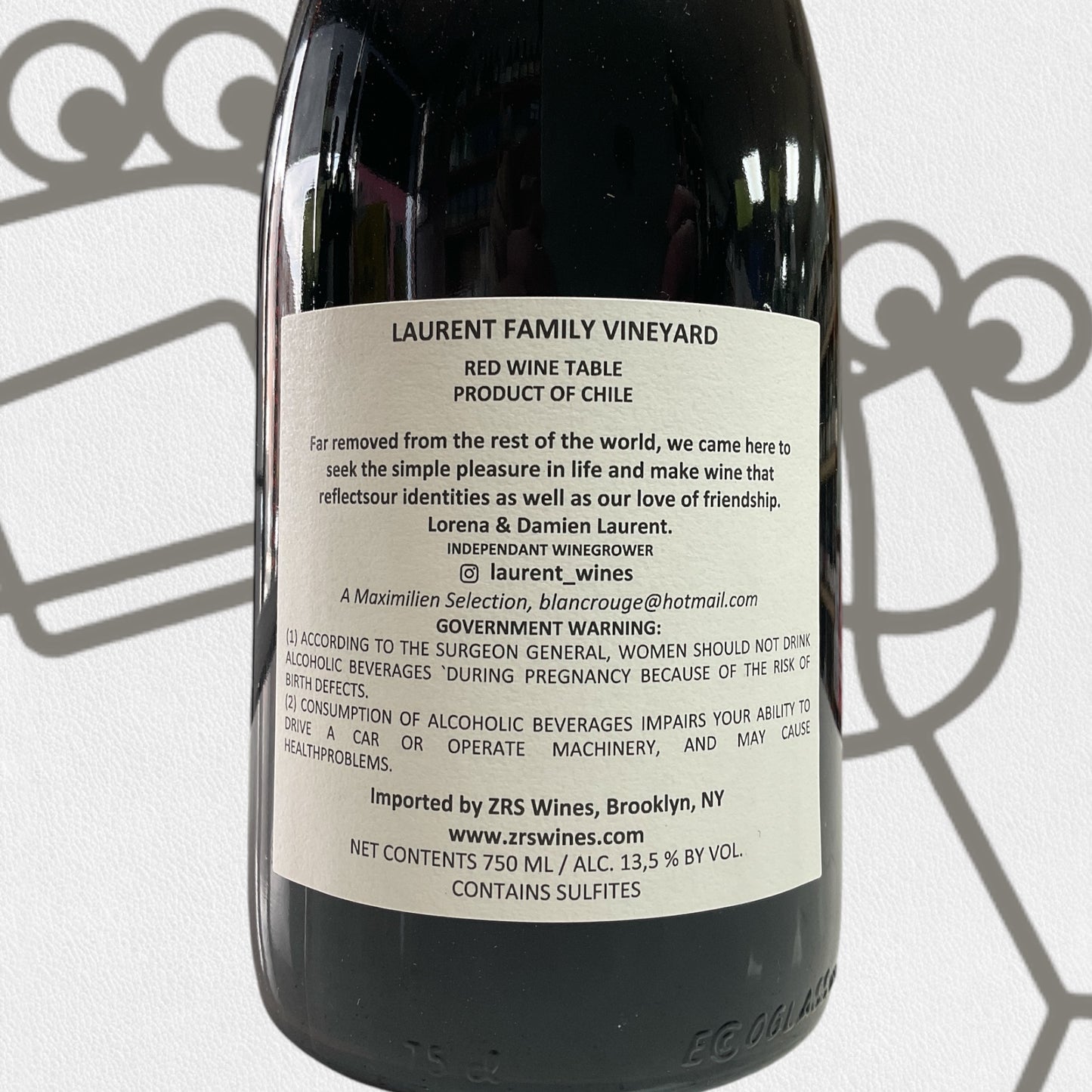 Vina Laurent 'Culpable Red' Pinot Noir 2024 Valle de Curico, Chile