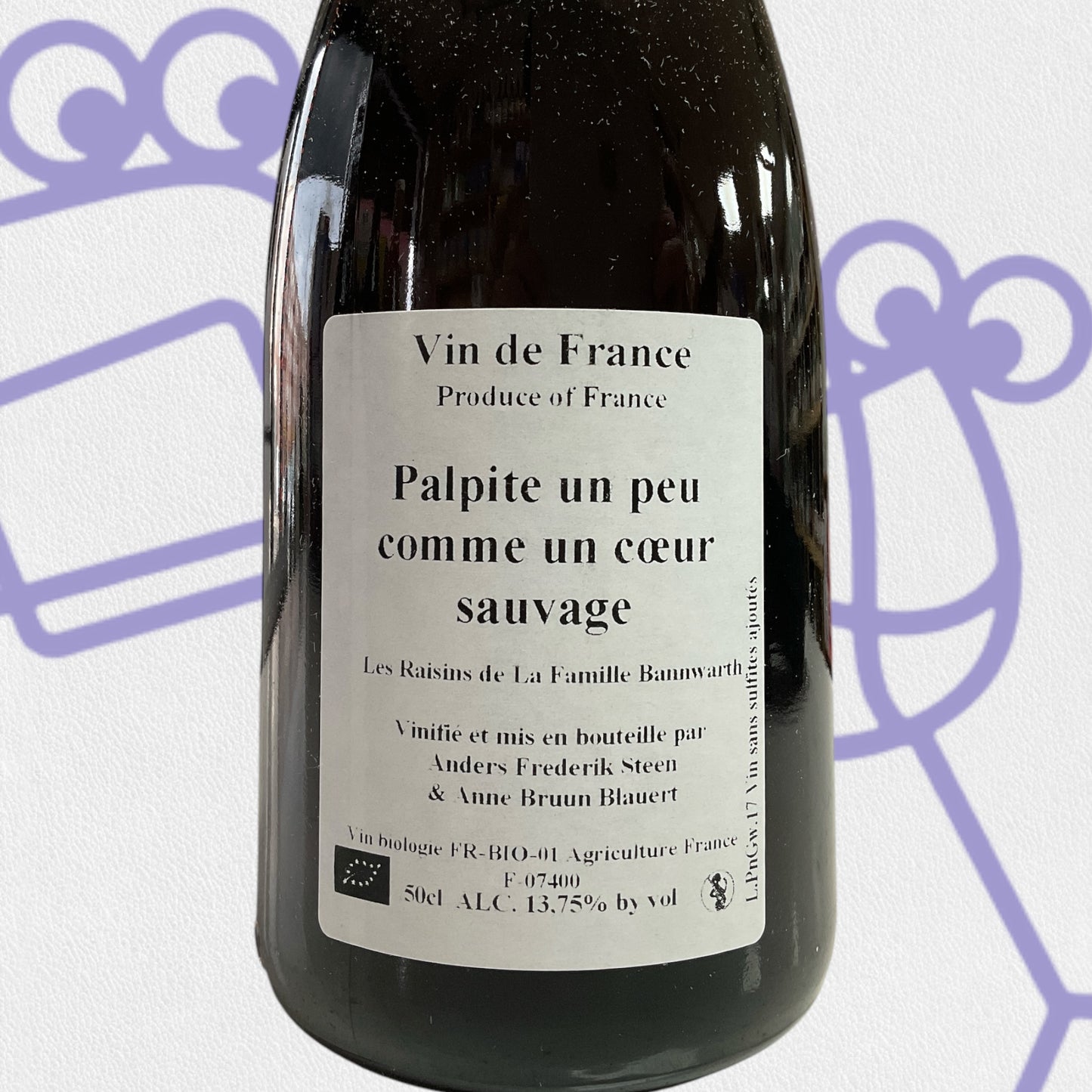 Anders Frederik Steen 'Palpite un peu comme un Coeur Sauvage' 2017 Ardeche, France 500ml - Williston Park Wines & Spirits