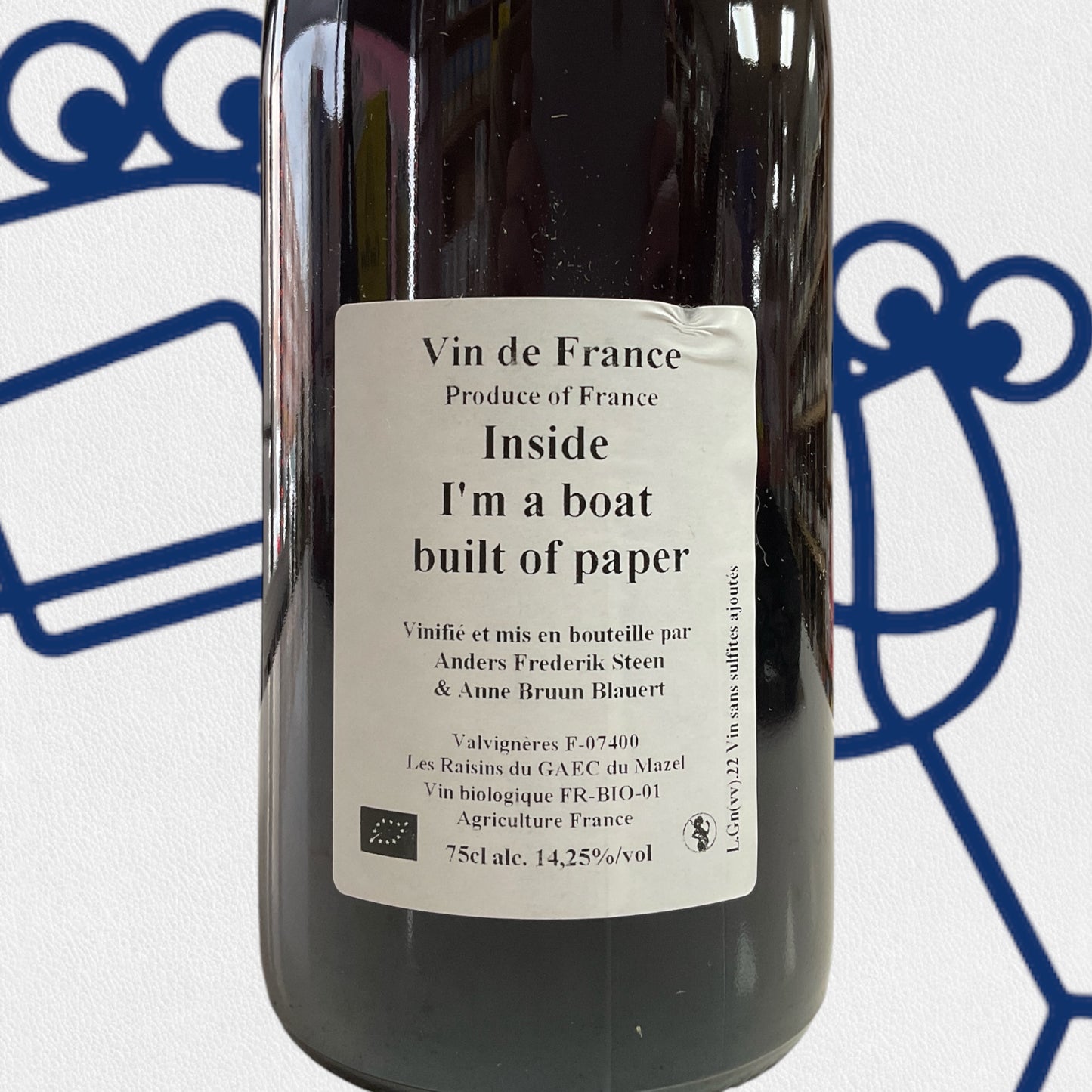 Anders Frederik Steen & Anne Braun Blauert 'Inside I'm a Boat Built of Paper' 2022 Ardeche, France - Williston Park Wines & Spirits