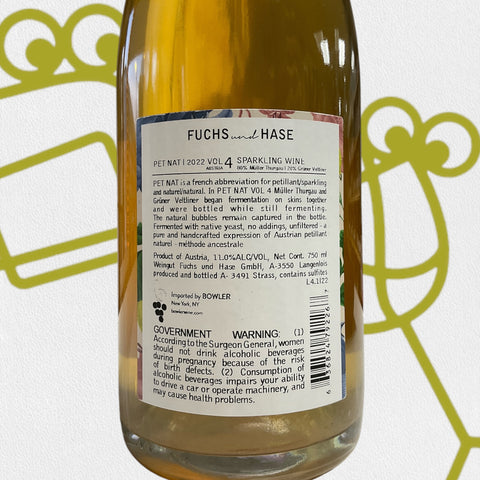 Weingut Fuchs & Hase 'Pet Nat' Vol. 4 Kamptal, Austria - Williston Park Wines & Spirits