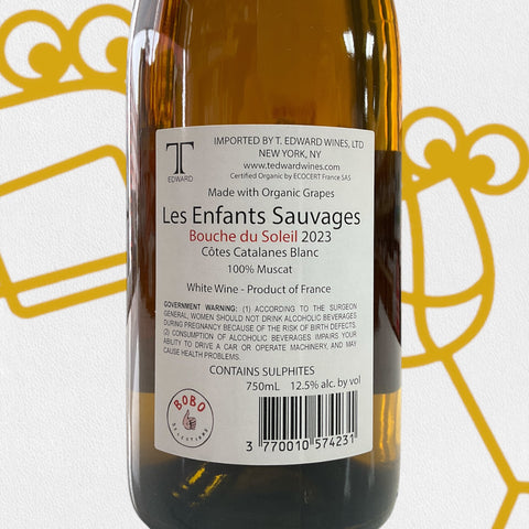 Les Enfants Sauvages 'Bouche du Soleil' Orange 2023 Cotes Catalanes, France - Williston Park Wines & Spirits