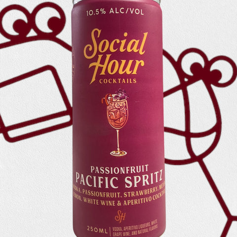 Social Hour 'Passionfruit Pacific Spritz' 4 pack - Williston Park Wines & Spirits