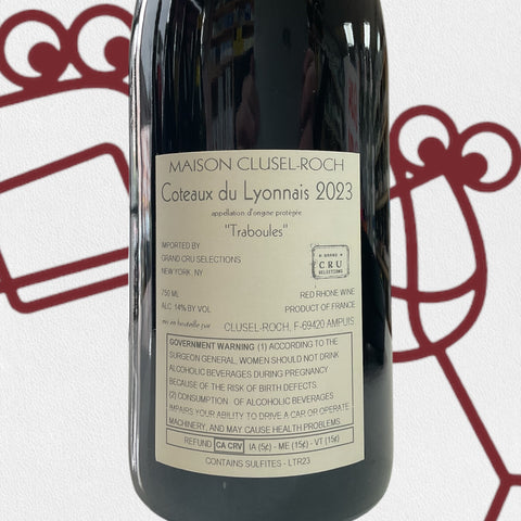 Clusel-Roch Coteaux du Lyonnais 'Traboules Rouge' 2023 Rhone Valley, France