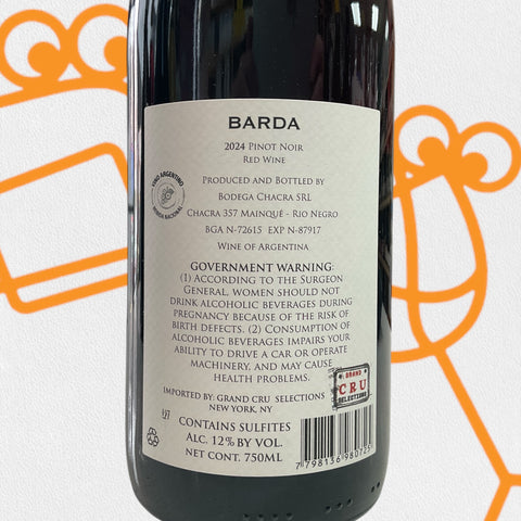 Bodega Chacra 'Barda' Pinot Noir 2024 Argentina
