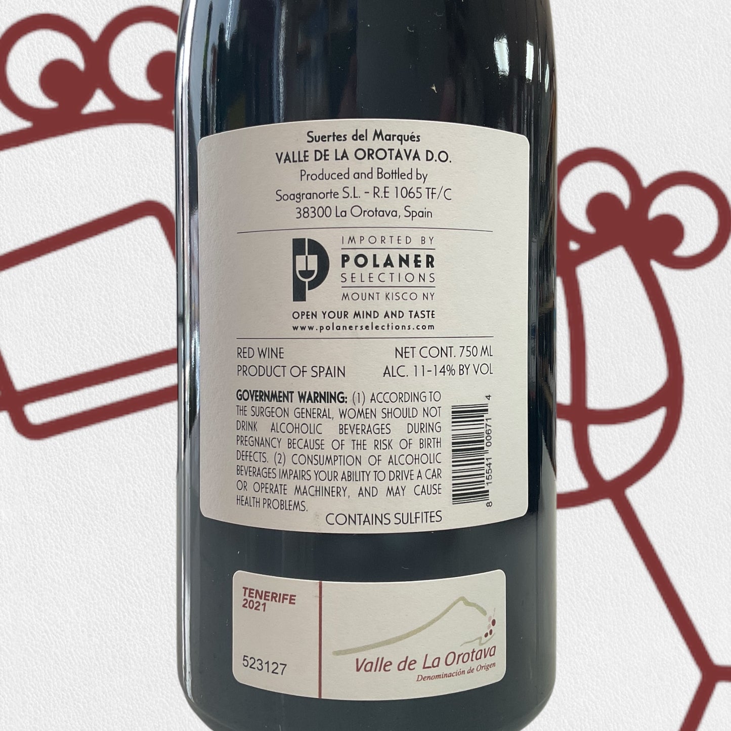 Suertes del Marques '7 Fuentes Vino de Villa' 2021 Canary Islands, Spain