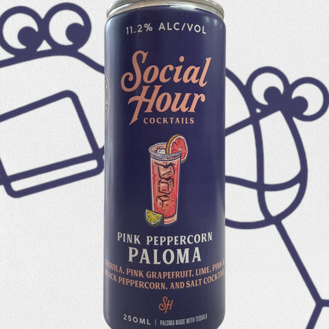 Social Hour 'Pink Peppercorn Paloma' 4 pack - Williston Park Wines & Spirits
