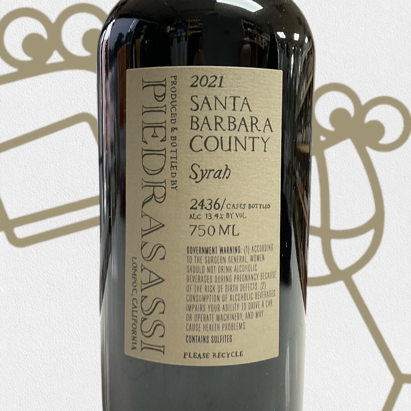 Piedrasassi 'PS' Syrah 2021 Santa Barbara, California