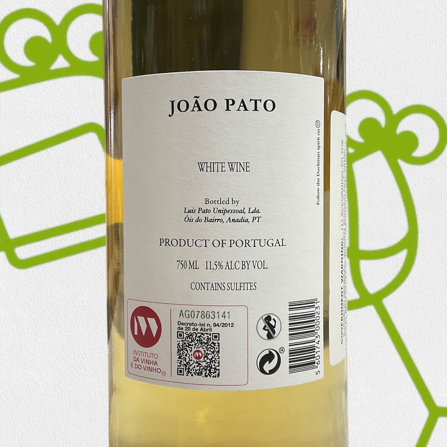 Joao Pato 'White Duck' Duckman Branco 2022 Bairrada, Portugal