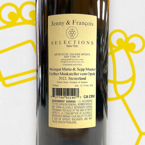 Maria & Sepp Muster Gelber Muskateller 'Vom Opok' 2023 Styria, Austria - Williston Park Wines & Spirits