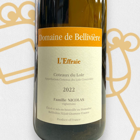 Eric Nicolas Domaine de Belliviere 'Coteaux du Loir L'Effraie' 2022 Loire Valley, France