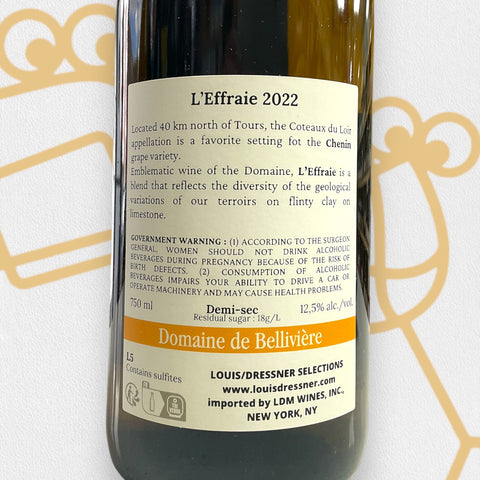 Eric Nicolas Domaine de Belliviere 'Coteaux du Loir L'Effraie' 2022 Loire Valley, France