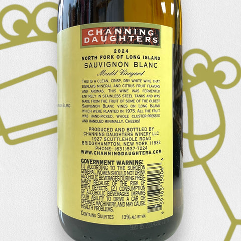 Channing Daughters 'Mudd Vineyard Sauvignon Blanc' 2024 Long Island, New York