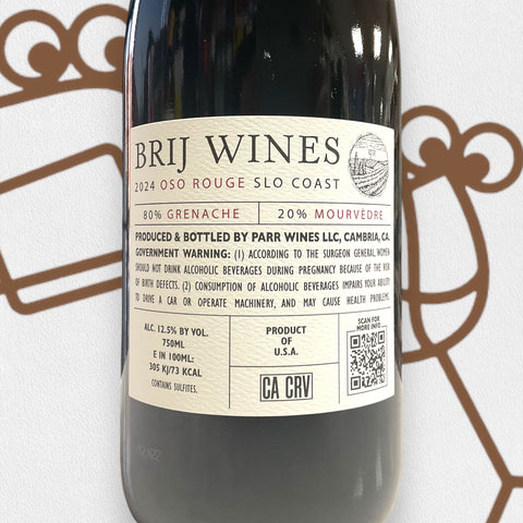 Brij 'Oso' Rouge 2024 Slo Coast, California - Williston Park Wines & Spirits
