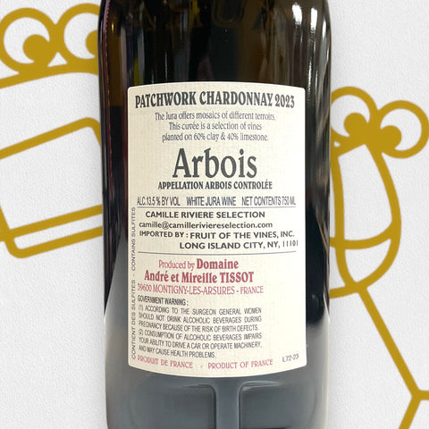 Domaine Tissot 'Patchwork' Chardonnay 2023 Jura, France - Williston Park Wines & Spirits
