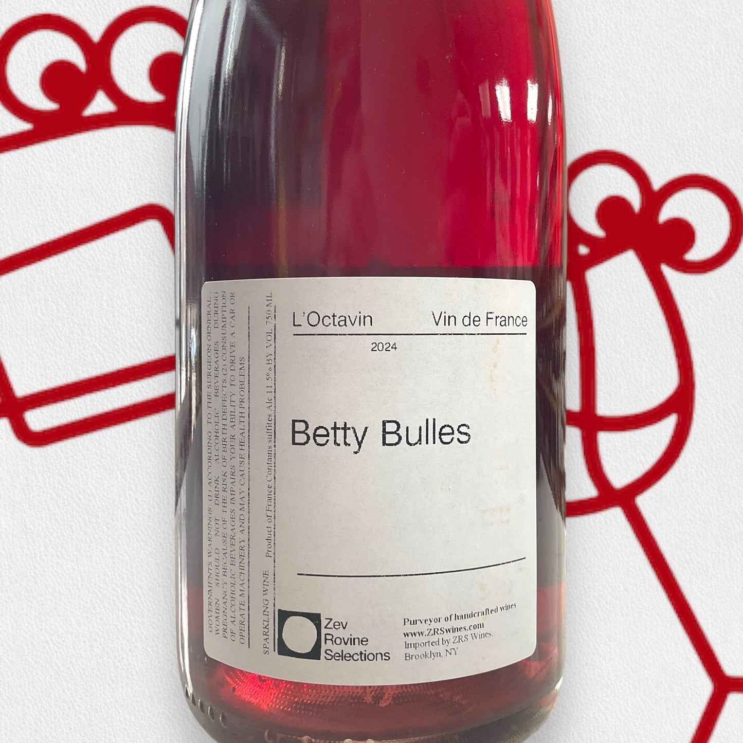 Domaine de l'Octavin 'Betty Bulles' Rosé 2024 Jura, France