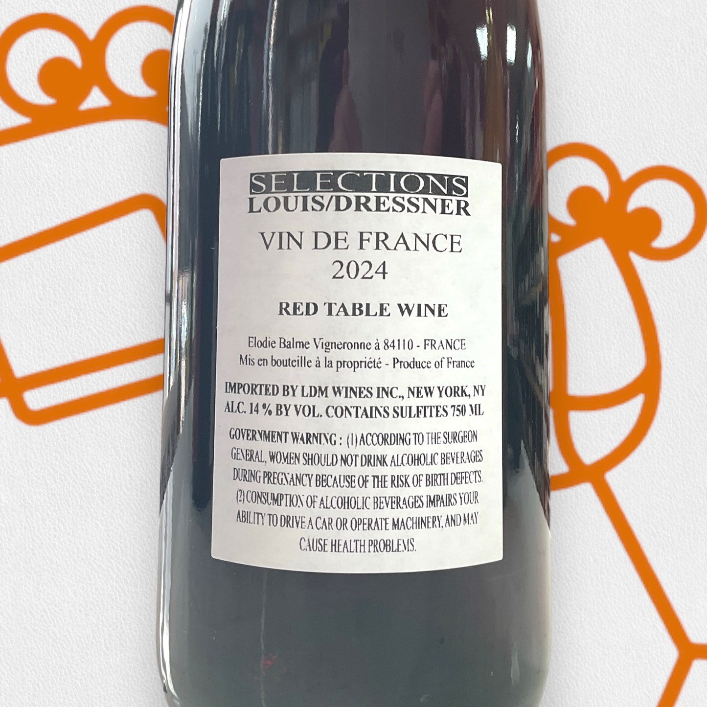 Domaine Elodie Balme 'Vin de France' Rouge 2024 Rhone Valley, France