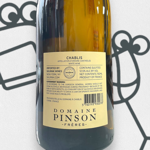 Domaine Pinson Freres Chablis 2023 Burgundy, France