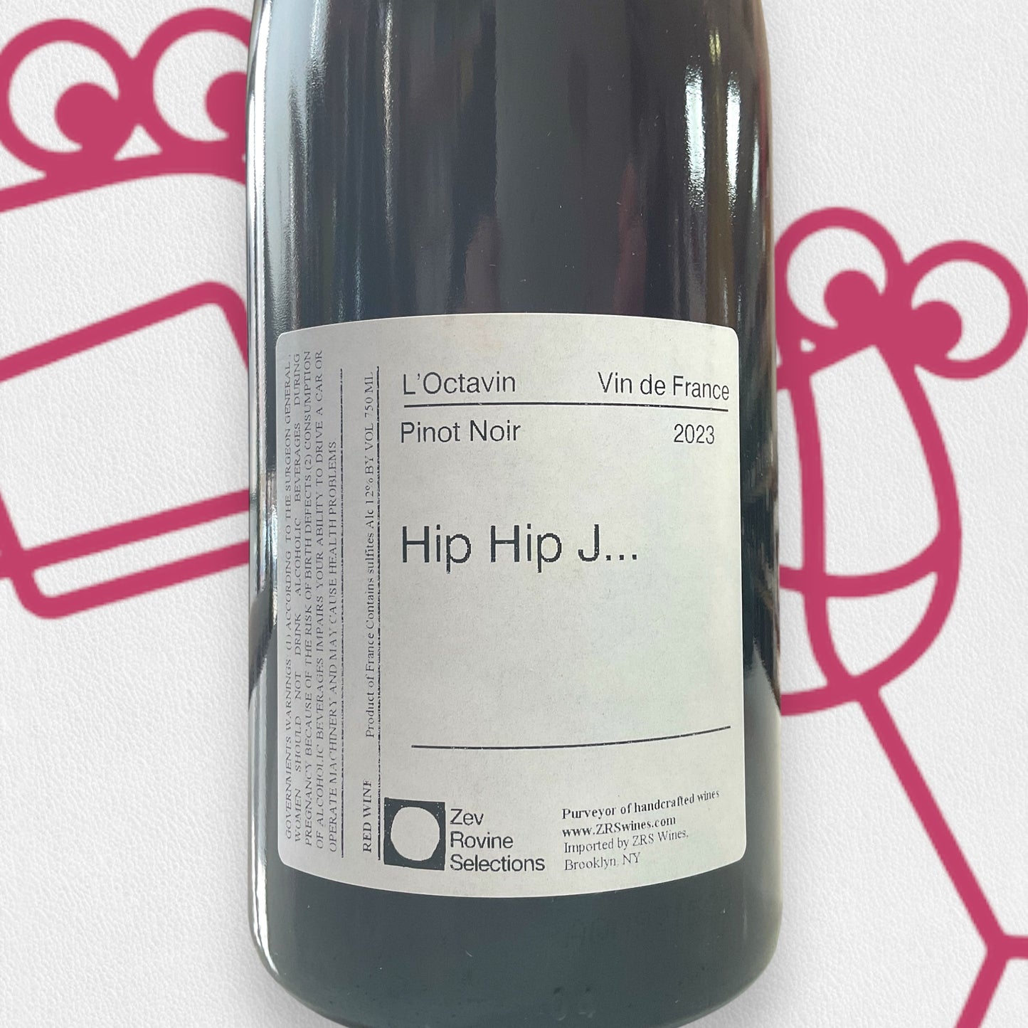 Domaine de l'Octavin 'Hip Hip J' Pinot Noir 2023 Jura, France