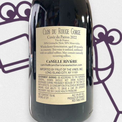 Clos du Rouge Gorge 'Cuvee du Patron' 2022 Roussillon, France