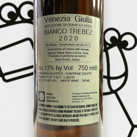 Dario Princic 'Bianco Trebez' 2020 Friuli, Italy