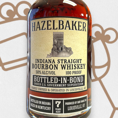 Prohibition Craft Spirits Hazelbaker Indiana Straight Bourbon Whiskey 7 Year 750ml
