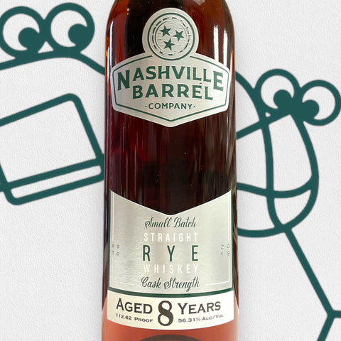 Nashville Barrel Co. Cask Strength Straight Rye Whiskey 750ml