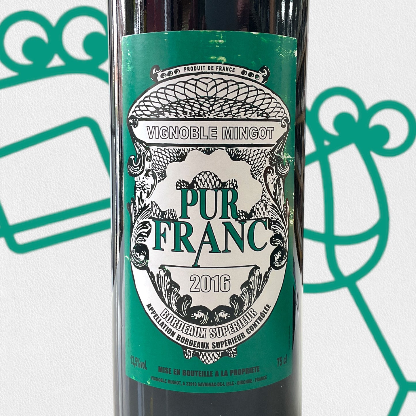 Vignoble Mingot 'Pur Franc' 2016 Bordeaux, France - Williston Park Wines & Spirits