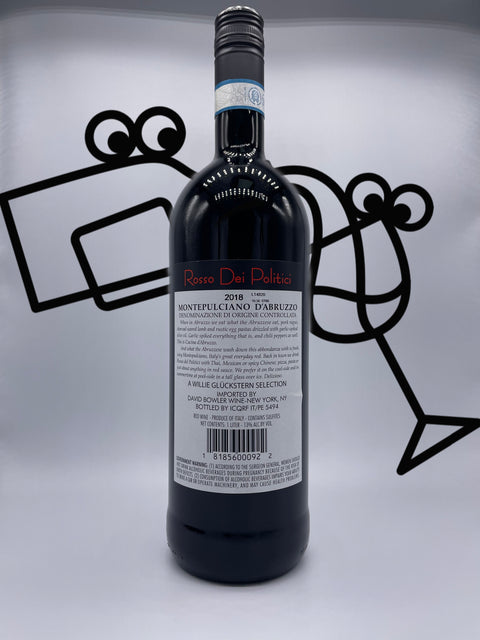 Rosso Dei Politici Montepulciano d'Abruzzo 1L - Williston Park Wines & Spirits