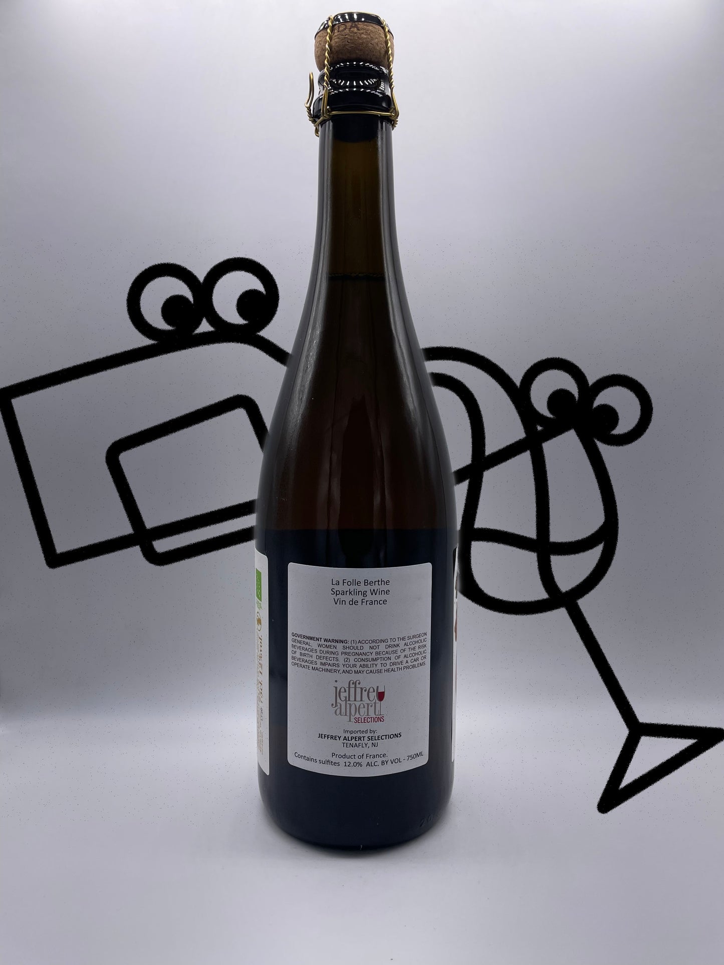 La Folle Berthe 'Les Folles Bulles' NV Loire Valley, France - Williston Park Wines & Spirits