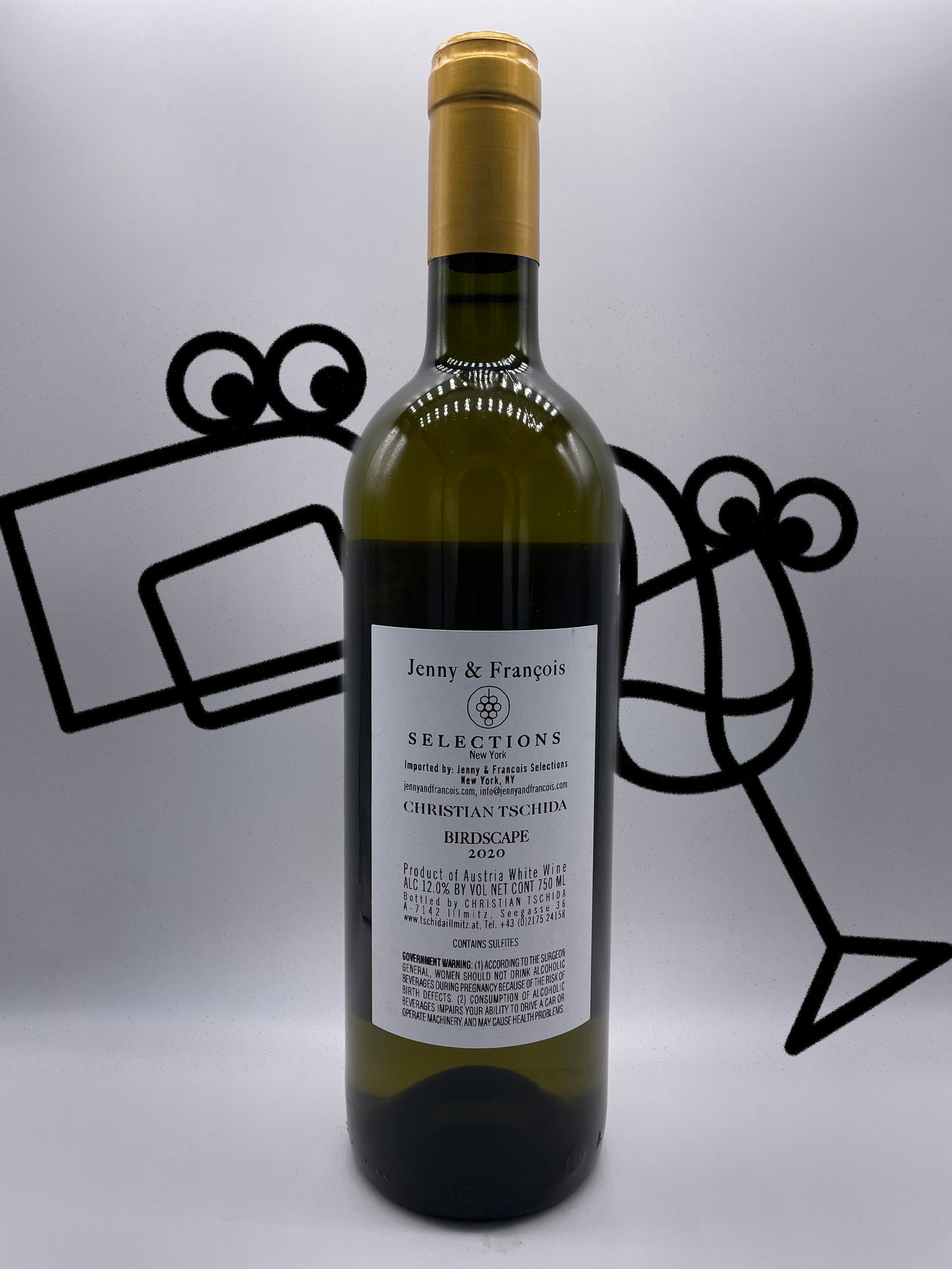 Christian Tschida 'Birdscape' Weiss Burgenland, Austria 2020 - Williston Park Wines & Spirits