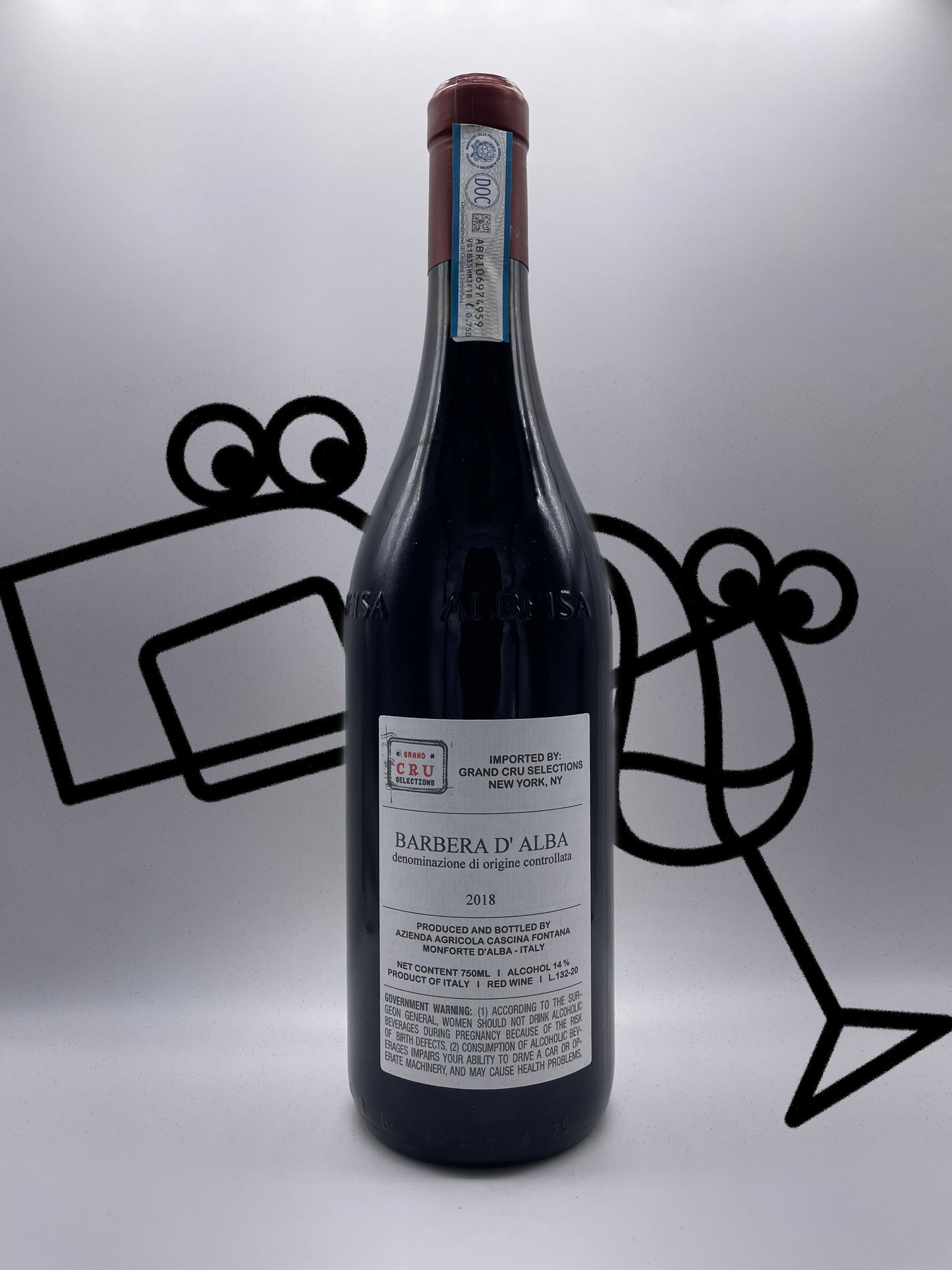 Cascina Fontana Barbera d'Alba 2018 Piedmont, Italy - Williston Park Wines & Spirits