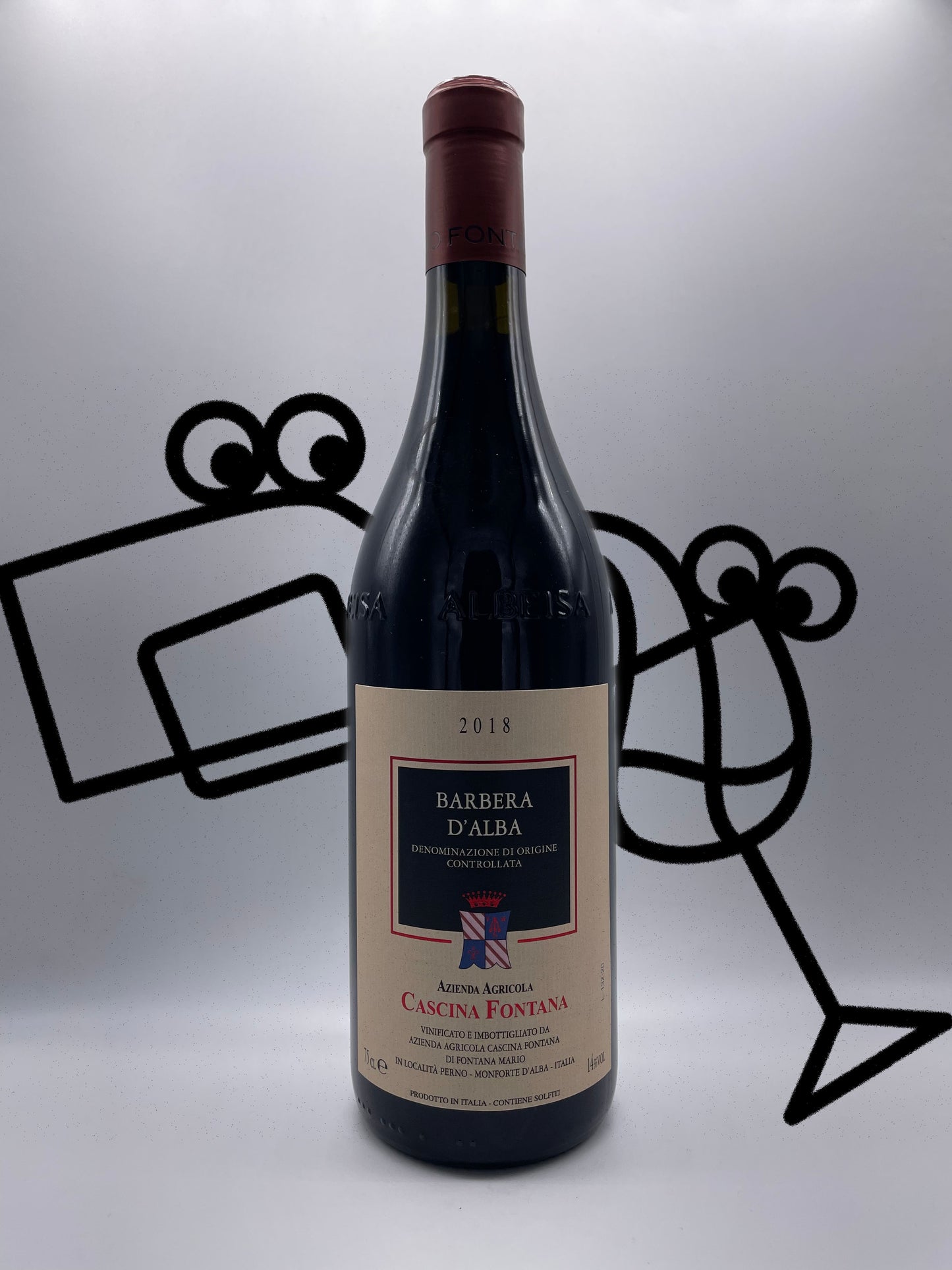 Cascina Fontana Barbera d'Alba 2018 Piedmont, Italy Williston Park Wines