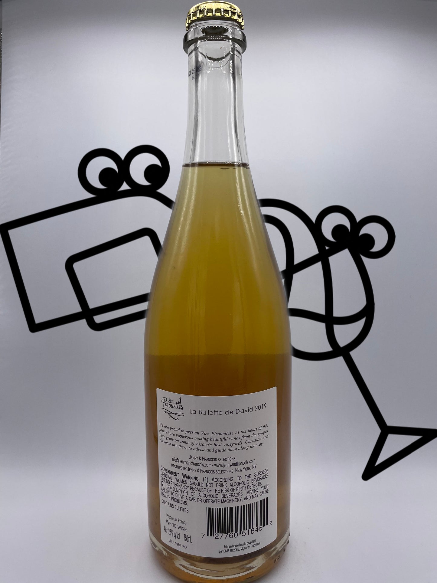 Les Vins Pirouettes 'La Bullette de David' Alsace, France - Williston Park Wines & Spirits