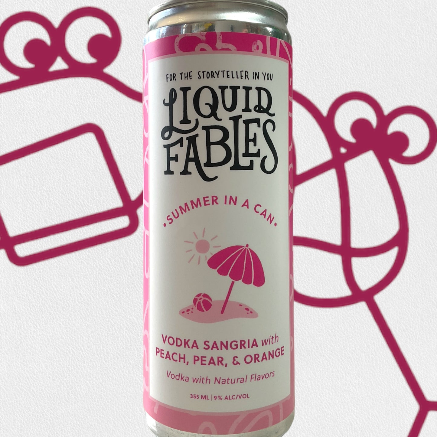 Liquid Fables 'Summer in a Can' Vodka Sangria 4-Pack - Williston Park Wines & Spirits