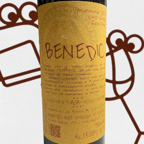 Monastero Trappiste di Vitorchiano Benedic Rosso 2022 Lazio, Italy - Williston Park Wines & Spirits