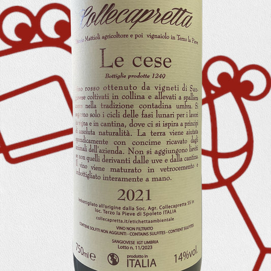 Collecapretta 'Le Cese' 2021 Umbria, Italy - Williston Park Wines & Spirits