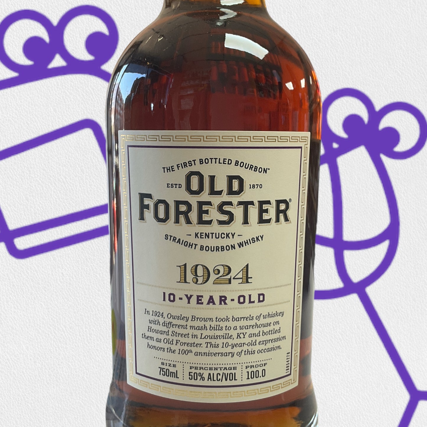 Old Forester 1924 10 Year Old Kentucky Straight Bourbon Whiskey 750ml - Williston Park Wines & Spirits