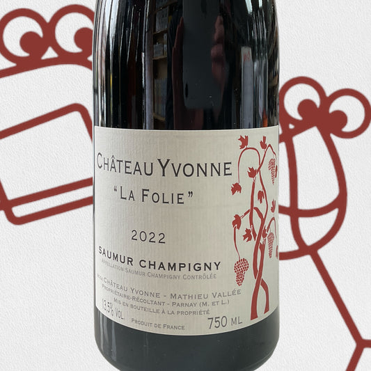 Chateau Yvonne Samur Champigny 'La Folie' 2022 Loire Valley, France - Williston Park Wines & Spirits