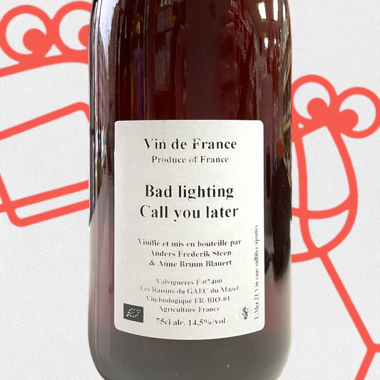Anders Frederik Steen & Anne Braun Blauert 'Bad lighting Call you later' 2021 Ardeche, France - Williston Park Wines & Spirits