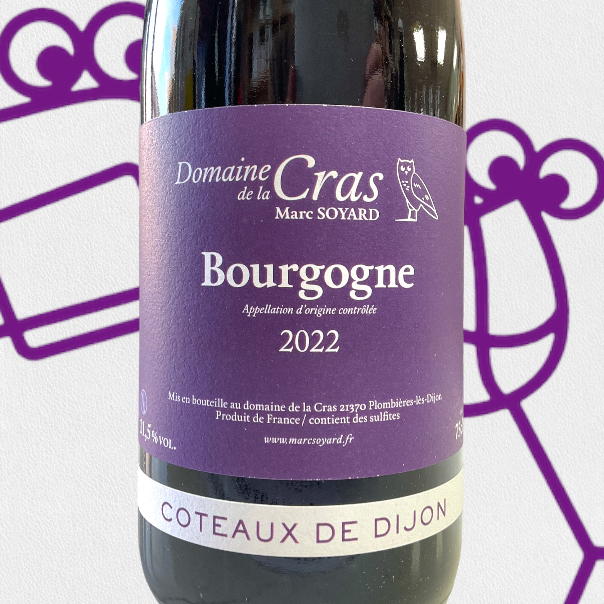 Domaine de la Cras Coteaux de Dijon Bourgogne Rouge 2022 Burgundy, France - Williston Park Wines & Spirits